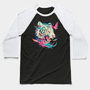 white tiger Baseball T-Shirt